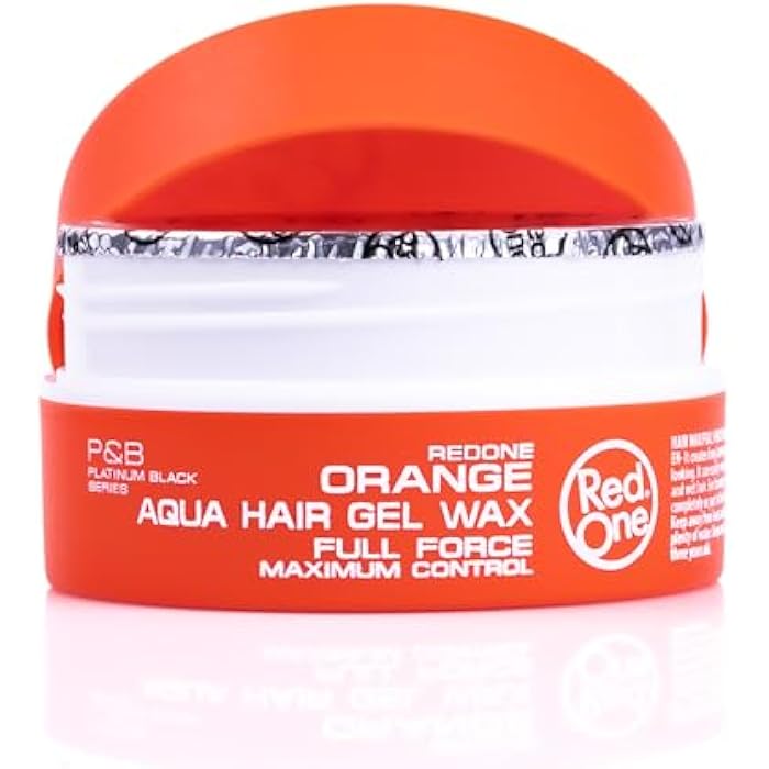 RedOne Hair Styling Aqua Wax Orange 150 ml | Edge Control | Ultra Hold | Gel Wax | Men & Women Hair Wax | Melon Scent | Maximum Control - Image 5